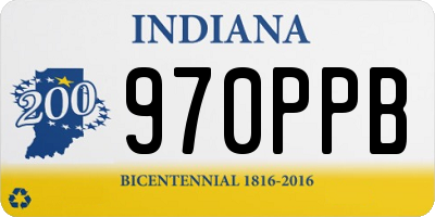 IN license plate 970PPB