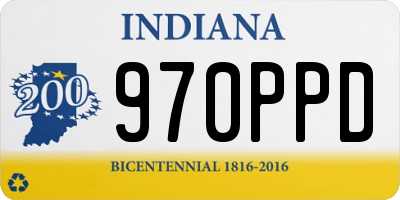 IN license plate 970PPD
