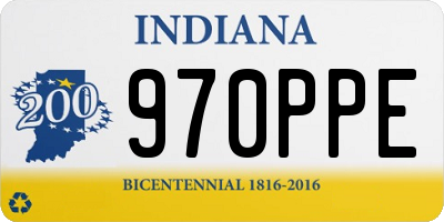 IN license plate 970PPE