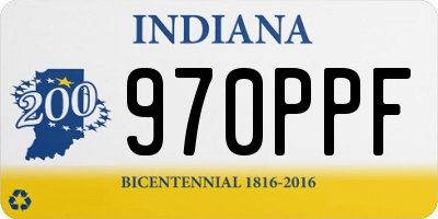 IN license plate 970PPF
