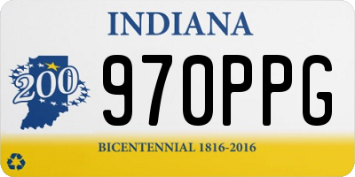 IN license plate 970PPG