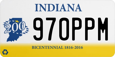 IN license plate 970PPM