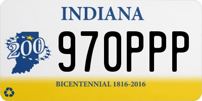 IN license plate 970PPP