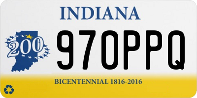IN license plate 970PPQ