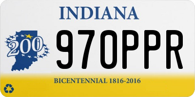 IN license plate 970PPR