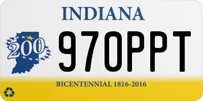 IN license plate 970PPT