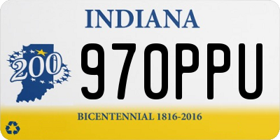 IN license plate 970PPU