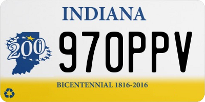 IN license plate 970PPV