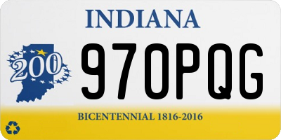 IN license plate 970PQG