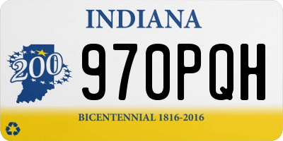 IN license plate 970PQH