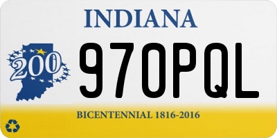 IN license plate 970PQL