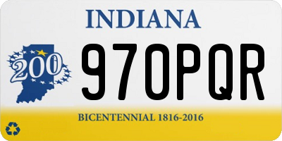 IN license plate 970PQR