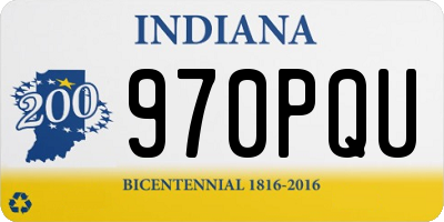 IN license plate 970PQU