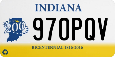 IN license plate 970PQV