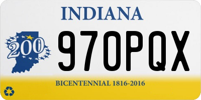 IN license plate 970PQX