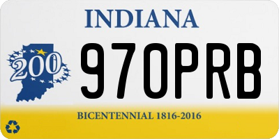 IN license plate 970PRB