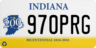 IN license plate 970PRG