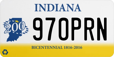 IN license plate 970PRN