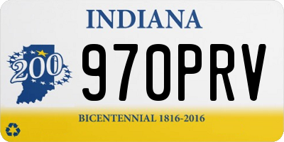 IN license plate 970PRV