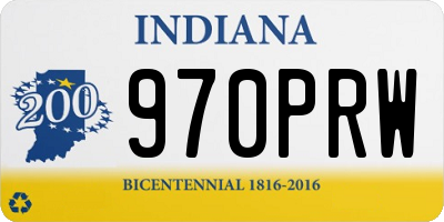 IN license plate 970PRW