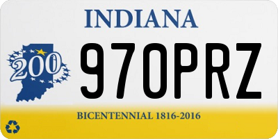 IN license plate 970PRZ