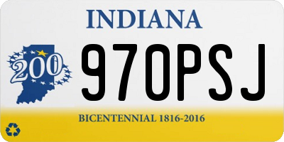 IN license plate 970PSJ
