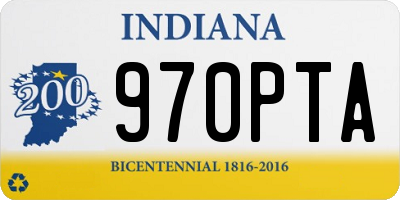 IN license plate 970PTA