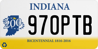 IN license plate 970PTB