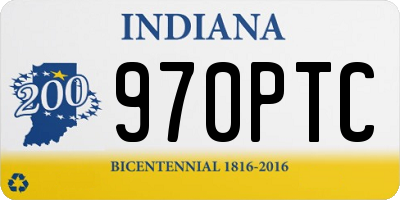 IN license plate 970PTC