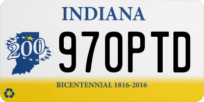 IN license plate 970PTD
