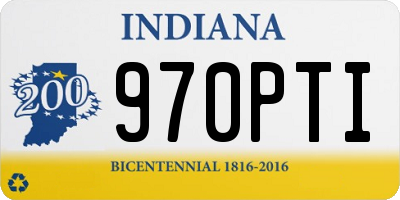 IN license plate 970PTI