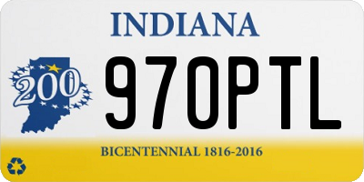 IN license plate 970PTL