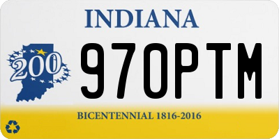 IN license plate 970PTM