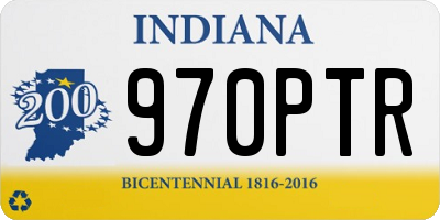 IN license plate 970PTR
