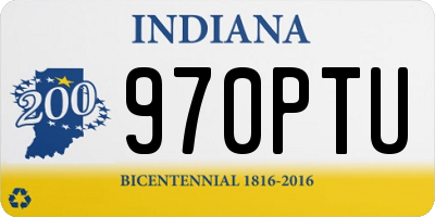 IN license plate 970PTU