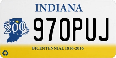 IN license plate 970PUJ