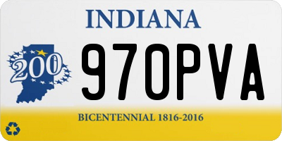 IN license plate 970PVA