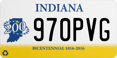 IN license plate 970PVG