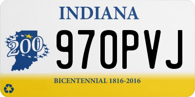 IN license plate 970PVJ