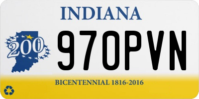 IN license plate 970PVN
