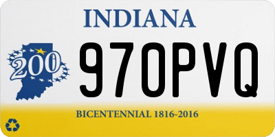 IN license plate 970PVQ