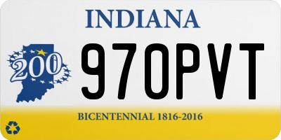 IN license plate 970PVT