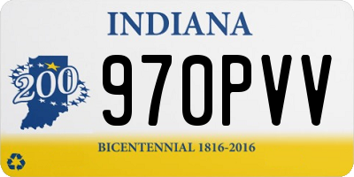 IN license plate 970PVV
