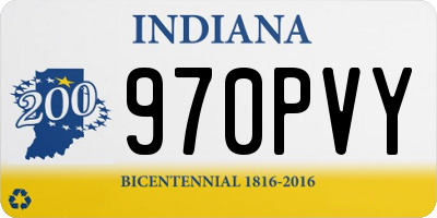 IN license plate 970PVY