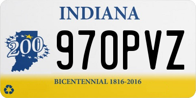 IN license plate 970PVZ
