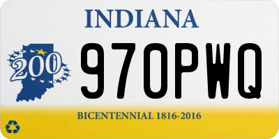 IN license plate 970PWQ