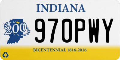 IN license plate 970PWY