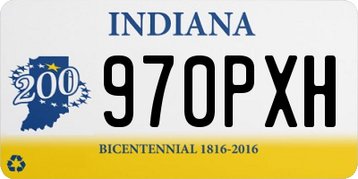 IN license plate 970PXH