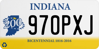 IN license plate 970PXJ