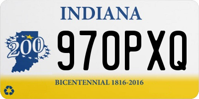 IN license plate 970PXQ